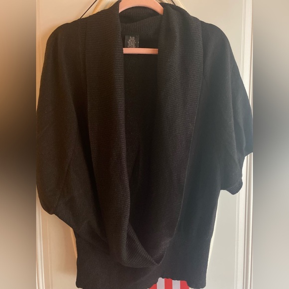 George Sweaters - George woman black/silver speck batwing sweater